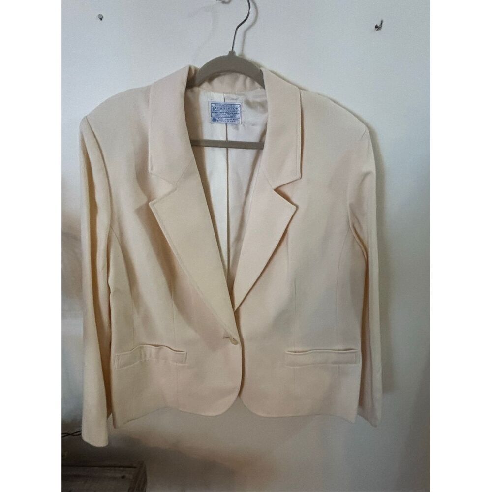 Pendleton Cream Wool Blazer